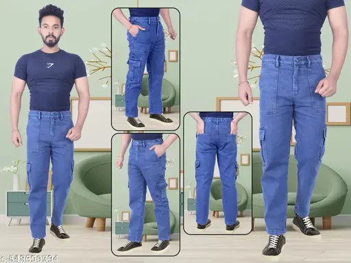 New Design Men Blue Cargo Jeans Pant,Pant, Denim Jeans,jeans pant jeans, Men jeans, jeans for men