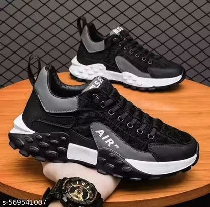 Black Running casual shoes for men