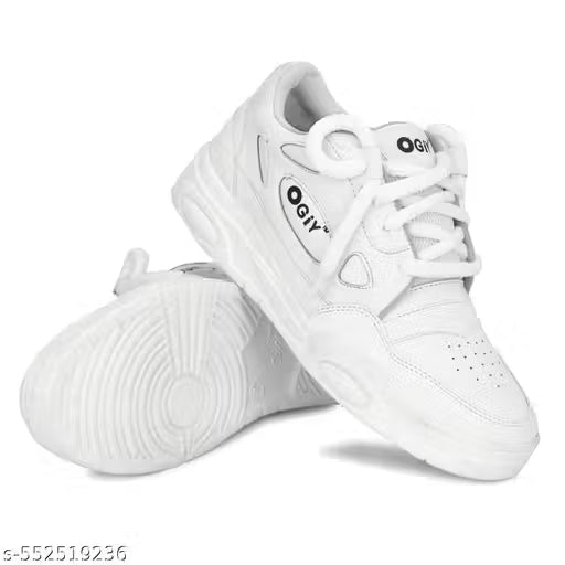 Ogiy White Stylish causal shoes/Snaker
