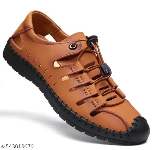 Men's Black Rich Quality|Decent Look|Perfect Style|Lightweight Synthetic Leather Lace up Casual Sneaker's