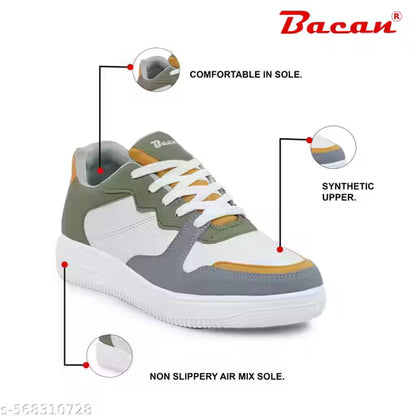 Trendy Multicolored Casual Sneakers For Men