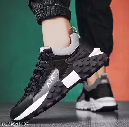 Black Running casual shoes for men