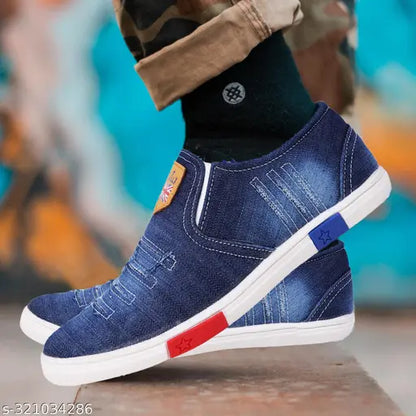 men's Skyblue sneakers lace-up trendy casual Sneakers For Men