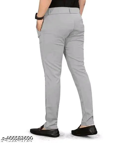 Grey trousers for men|Grey casual trousers for men|Grey dailywear trousers for men