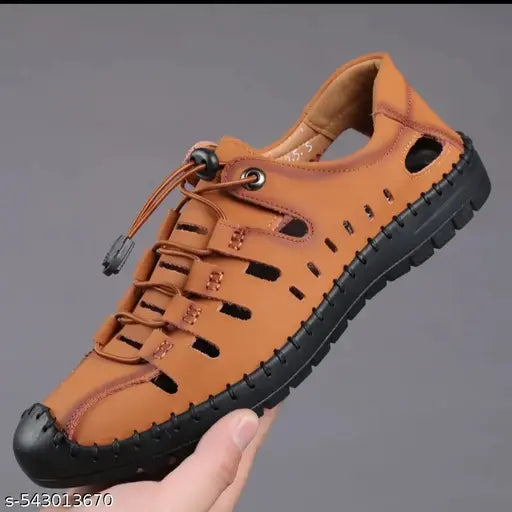 Men's Black Rich Quality|Decent Look|Perfect Style|Lightweight Synthetic Leather Lace up Casual Sneaker's