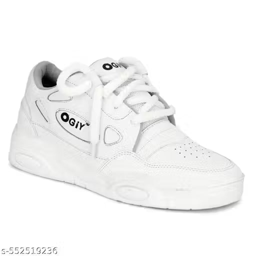 Ogiy White Stylish causal shoes/Snaker