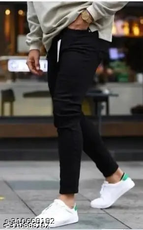 Men High quality Denim Black Jeans CSURGO
