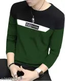 Men'S Round Neck Cotton Blend Tshirt