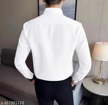 WAFFLE TEXTURE LONG SLEEVE SHIRT